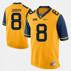 Men Alumni Football Game #8 WV Karl Joseph college Jersey - Gold