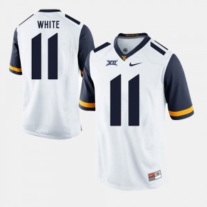 Men #11 Mountaineers Alumni Football Game Kevin White college Jersey - White