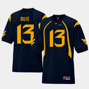 Men West Virginia University Football Replica #13 Andrew Buie college Jersey - Navy