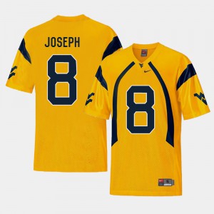 Mens #8 Replica Football Mountaineers Karl Joseph college Jersey - Gold