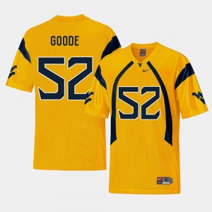 Men Football West Virginia Replica #52 Najee Goode college Jersey - Gold