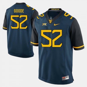 Men #52 West Virginia University Alumni Football Game Najee Goode college Jersey - Blue