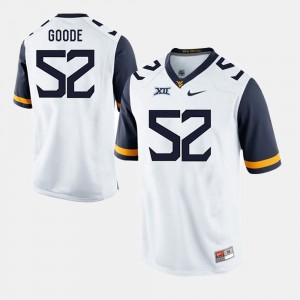 Mens #52 West Virginia Mountaineers Alumni Football Game Najee Goode college Jersey - White