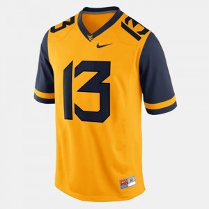 Kids West Virginia University #13 Football Andrew Buie college Jersey - Gold