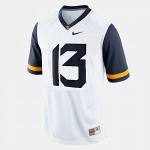 Youth(Kids) #13 WVU Football Andrew Buie college Jersey - White