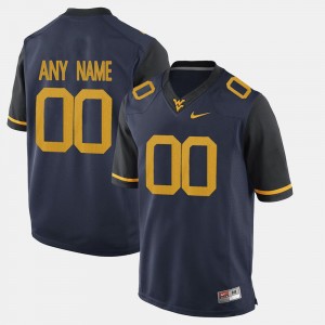 Men #00 Limited Football West Virginia Mountaineers college Customized Jerseys - Blue