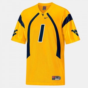 Youth(Kids) WV Football #1 Tavon Austin college Jersey - Gold